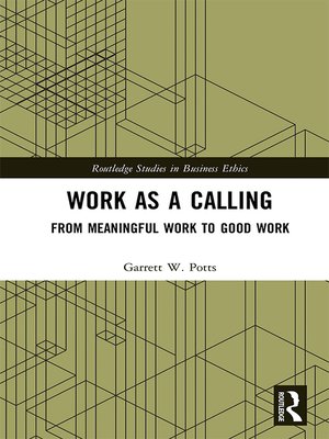 cover image of Work as a Calling